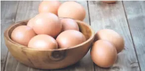  ??  ?? Organic eggs