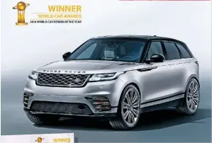  ??  ?? Your spirits aren’t uplifted by the sight of an SUV, even a Velar. Instead they are assaulted.