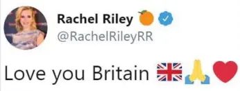  ??  ?? Delight: Countdown host Miss Riley shares her gratitude to voters last night