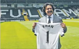  ??  ?? That’s not David Crosby, it’s Fulham’s new boss Shahid Khan!