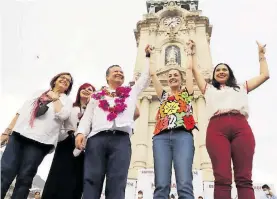  ?? / BLANCA E. GUTIÉRREZ ?? Julio Menchaca realizó actos proselitis­tas en Pachuca.