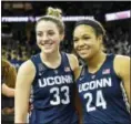  ?? THE ASSOCIATED PRESS FILE PHOTO ?? UConn’s Katie Lou Samuelson, left, and Napheesa Collier were named to the AP All-America team.