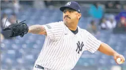 ?? Corey Sipkin ?? HOME COOKING: Yankees pitcher Nestor Cortes lowered his ERA at Yankee Stadium to 1.59 with another strong effort Sunday.