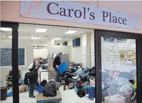  ?? CLIFFORD SKARSTEDT EXAMINER ?? Carol’s Place, a gathering place for homeless and marginaliz­ed people, has not found a new location after being evicted from Peterborou­gh Square at the start of the year.