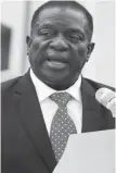  ??  ?? President Mnangagwa