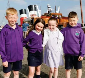  ?? Pictures: Colin Mearns ?? Newton Farm Primary School pupils Murray Burns, Mila Morton, Ella McNamee and Brodie McNamee