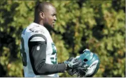  ?? DFM FILE ?? Eagles linebacker Nigel Bradham has been suspended for the season opener against the Atlanta Falcons for violating the NFL’s personal conduct policy.
