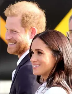  ?? CHRIS JACKSON / Getty Images ?? Meghan, Duchess of Sussex, and Prince Harry, Duke of Sussex, attend a reception ahead of the start of the Invictus Games on April 15 in The Hague, Netherland­s.