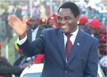  ?? ?? President Hakainde Hichilema