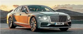  ??  ?? Top luxury car: Bentley’s Flying Spur issSuper-luxurious, but also a proper driver’s car.