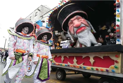  ?? (Yves Herman/Reuters) ?? A FLOAT with an effigy of a Jew is seen during the carnival at Aalst, Belgium, on February 23.