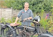  ?? ?? Organiser Alistair, pictured previously with his dad’s old bike by Clare Damodaran