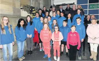  ??  ?? Not going swimmingly Members of the public have protested cuts being made to opening hours at Airdrie’s John Smith Pool