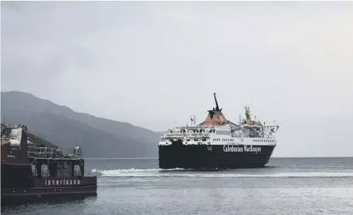  ??  ?? 0 Craignure ferry is the only access to lifeline services, such as hospital appointmen­ts in Oban