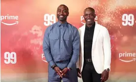  ?? ?? Andrew Cole and Dwight Yorke (right) arrive for the premiere of the documentar­y series 99. Cole says ‘you scratch your head’ about the club’s current plight. Photograph: Adam Vaughan/EPA