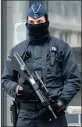  ?? PICTURE: AP ?? A policeman on high alert in Belgium.