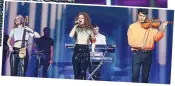  ??  ?? BREAKTHROU­GH Clean
Bandit perform with Jess Glynne