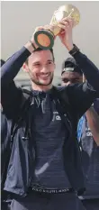  ??  ?? France goalkeeper Hugo Lloris with the World Cup yesterday