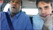  ?? FACEBOOK LIVE ?? U.S. Reps. Will Hurd, R-Helotes (left), and Beto O’Rourke, D-El Paso, took a spur-of-the-moment bipartisan road trip back to Washington in March after a snowstorm prevented them from flying back.
