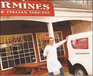  ?? Contribute­d photos ?? Heath Andranovic­h, owner of Carmine’s Pizza & Italian Takeout and Carmine’s Frozen Pizzas. At right, one of their gourmet pizzas