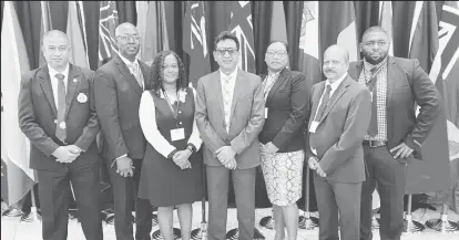  ?? ?? Guyana’s delegation at the recent CFATF Plenary and Working Group meetings in the Cayman Islands
