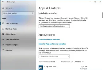  ??  ?? Das herkömmlic­he Windows 10 bietet – anders als die Variante im S-modus – es als Option an, ausschließ­lich zertifizie­rte Apps aus dem Store zuzulassen. Alle anderen Programme werden dabei abgelehnt.