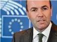  ?? Foto: afp ?? Manfred Weber sendet eine eindeutige Warnung nach Budapest.