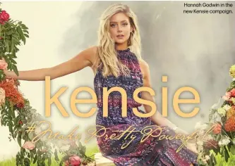  ??  ?? Hannah Godwin in the new Kensie campaign.