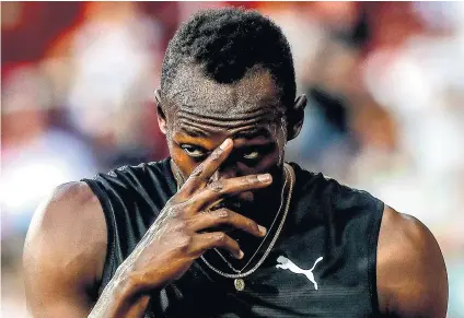  ??  ?? Running scared? Usain Bolt will hope for an improved display in Monaco