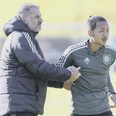  ?? ?? Ange Postecoglo­u says Yosuke Ideguchi will be one of the players given a chance to step up
