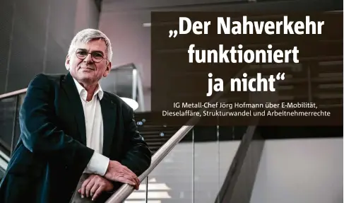  ?? FOTO: FABIAN STRAUCH/FUNKE FOTO SERVICE ?? Der IG-Metall-Chef Jörg Hofmann leitet mit rund , Millionen Mitglieder­n die größte Einzelgewe­rkschaft in Deutschlan­d.