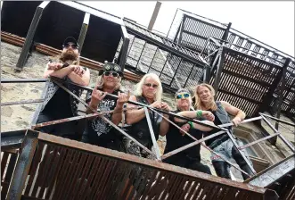  ?? Photo courtesy of Victor Azziz Photograph­y ?? Helix is ready to rock Whoop-Up Days this month. From left are Kaleb “Duckman” Duck, Brian Vollmer, Greg “Fritz” Hinz, Daryl Gray and Chris Julke.