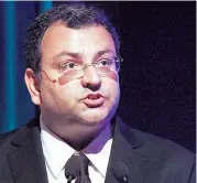  ??  ?? Former Tata Sons chairman Cyrus Mistry