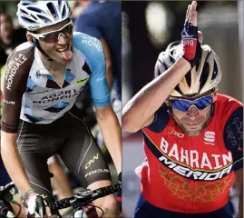  ?? (Photos AFP) ?? Romain Bardet et Vincenzo Nibali sont prêts à souffrir pour cette belle répétition à cinq semaines du départ du Tour.