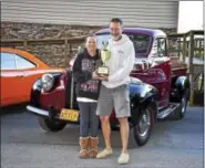  ?? SUBMITTED PHOTO - CARL HESS ?? Jeff Felix, Hellertown, was the proud winner of the coveted People’s Choice trophy for his 1947 Studebaker M5 pickup truck.