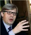  ??  ?? Il critico Vittorio Sgarbi