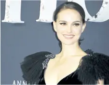  ?? APEGA/WENN.COM ?? Natalie Portman at the film premiere of Annihilati­on last Wednesday.