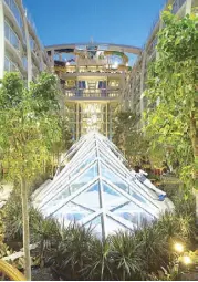  ??  ?? Symphony of the Seas has over 20,700 plants, more than The Smithsonia­n Gardens has in its orchid collection.