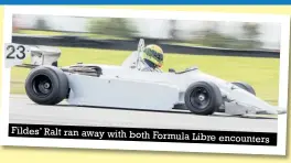  ??  ?? Fildes’ Ralt ran away with both Formula Libre encounters