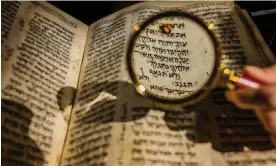  ?? Bible. Photograph: Guy Bell/Rex/Shuttersto­ck ?? ‘I, Tertius, wrote this letter’ … The Codex Sassoon, the oldest, most complete, extant Hebrew