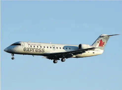  ?? PETER J THOMPSON / NATIONAL POST FILES ?? Air Canada has ended its agreement with regional carrier Air Georgian and is shifting flights to another company.
