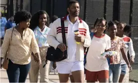  ?? ?? Team Williams … (front from left) Aunjanue Ellis as Brandi, Will Smith as Richard, Saniyya Sidney as Venus and Demi Singleton as Serena in King Richard. Photograph: AP