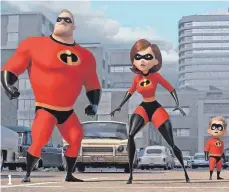  ?? FOTO: DISNEY/PIXAR ?? Die Superhelde­n-Familie „Die Unglaublic­hen“muss dringend ihr Image aufpoliere­n. 1