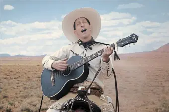  ?? NETFLIX THE ASSOCIATED PRESS ?? Tim Blake Nelson, shown here in the “Ballad of Buster Scruggs,” stars in the “The Invisibles” currently being filmed in Hamilton.