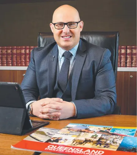  ??  ?? Queensland Treasurer Curtis Pitt prepares to deliver the State Budget in Brisbane today.