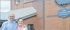  ?? NIKKI SULLIVAN/CAPE BRETON POST ?? Rev. Allan MacLellan and his wife, Nancy MacLellan, stand outside of St. Paul’s Presbyteri­an Church on Brookside St. in Glace Bay.