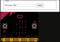  ??  ?? Simulation of two-way communicat­ion over the micro:bit radio.