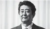  ?? TOMOHIRO OHSUMI/GETTY ?? President Donald Trump said that Japanese Prime Minister Shinzo Abe had nominated him for the Nobel Peace Prize.
