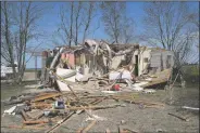  ?? (Arkansas Democrat-Gazette/Joe Flaherty) ?? Tornado damage in Harrisburg is shown Thursday.