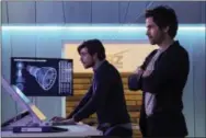  ?? BEN MARK HOLZBERG/CBS ?? Charlie Rowe and Santiago Cabrera in a scene from “Salvation.”